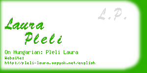 laura pleli business card